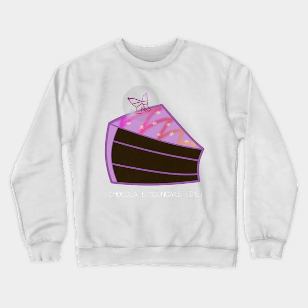 Zoe's Chocolate Mooncake!//with text Crewneck Sweatshirt by UberGhibli